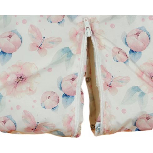 Bélelt bundazsák kapucnis 68-74 Virágos