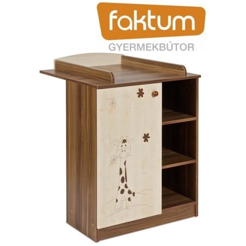 Faktum Makaó komód zsiráf minta+ toldalék komódhoz - szilva/juhar 