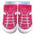 YO! Lány zoknicipő 21-es rózsaszín fűzős