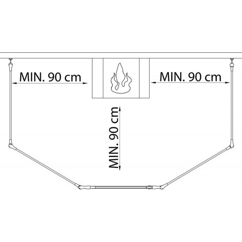 Baby Dan Olaf XX térrács 90-278 cm - Fekete