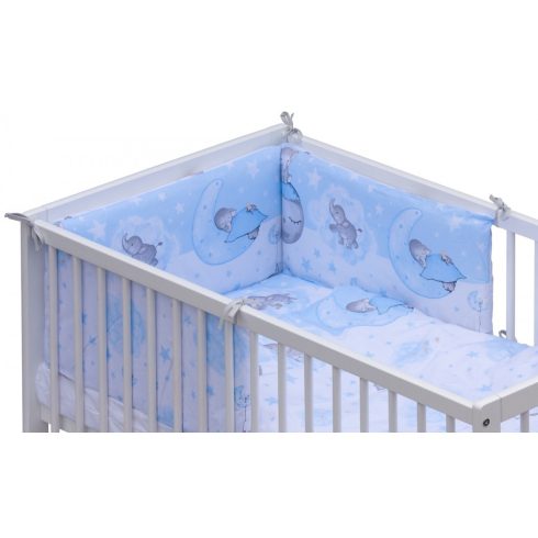 Baby Shop 5 részes babaágynemű - kék elefántok