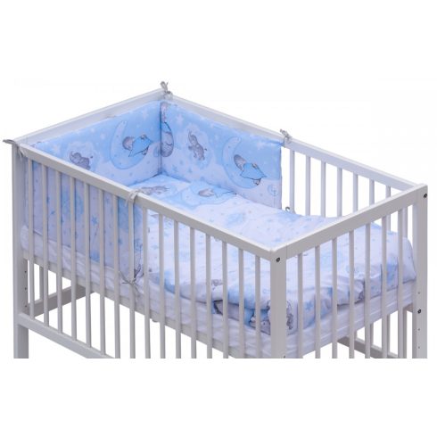 Baby Shop 5 részes babaágynemű - kék elefántok
