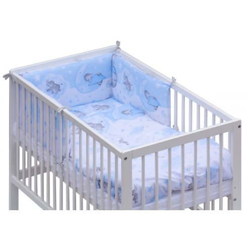 Baby Shop 5 részes babaágynemű - kék elefántok