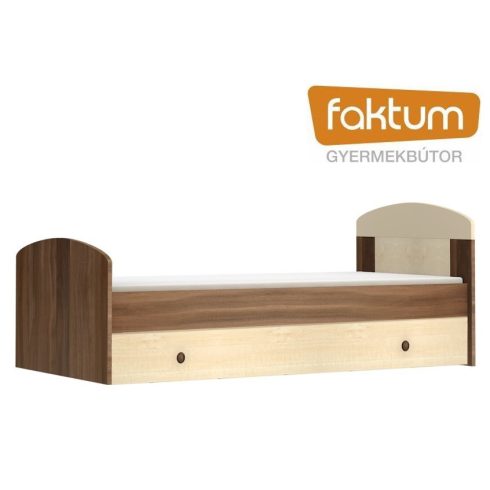 Faktum Makaó 160-as ifjúsági ágy + ágyneműtartó - szilva/juhar