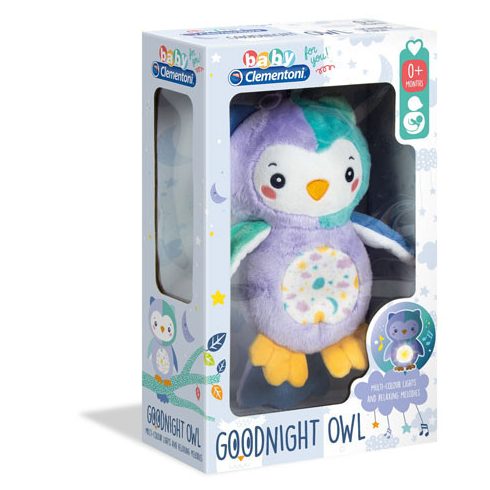 Clementoni - Baby bagoly plüss fénnyel