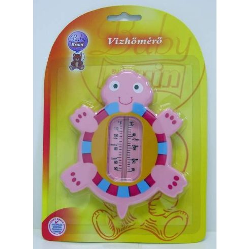 Baby Bruin vízhőmérő teknős - rózsaszín