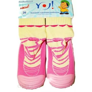 YO! Lány zoknicipő 24-es rózsaszín 