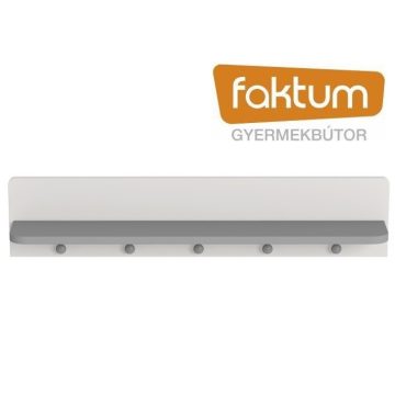   Faktum Alda Selyemszürke falipolc - Arctic szürke / selyemfényű fehér 