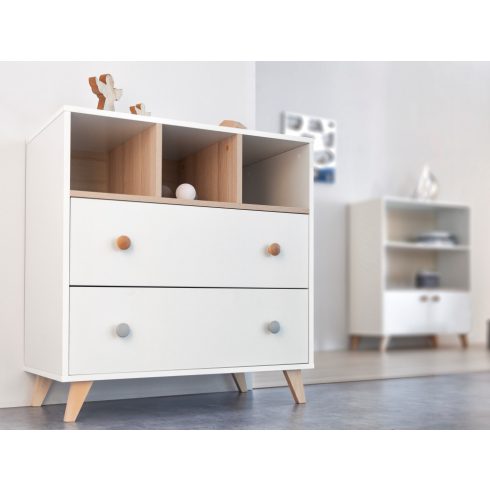 Faktum Colette Fehér komód - Fehér / Ciombra