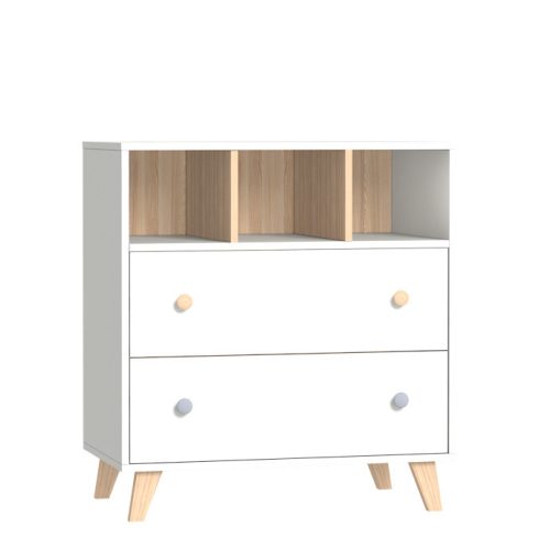 Faktum Colette Fehér komód - Fehér / Ciombra