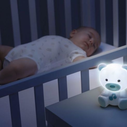 Chicco Dreamlight maci, zenélő éjszakai fény - rózsaszín