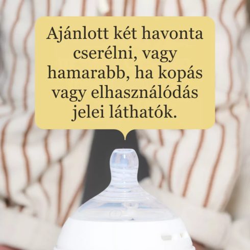 Tommee Tippee Natural Start 2db-os szilikon 6+ etetőcumi - gyors folyású