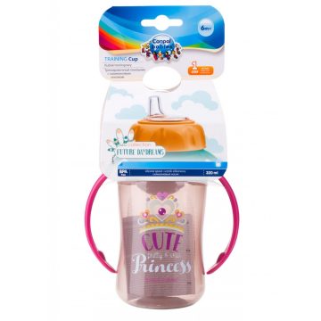   Canpol Trainig Cup cseppmentes itatópohár 320 ml Rózsaszín