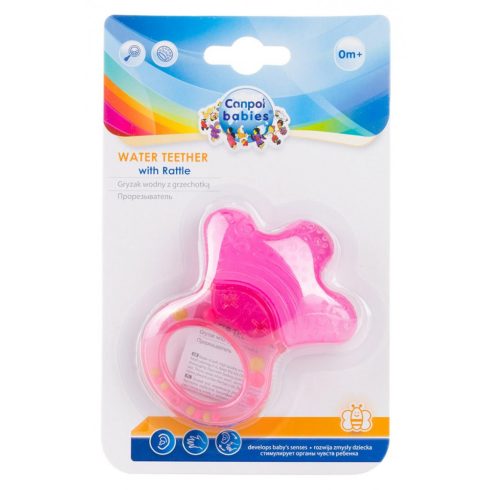 Canpol csörgő hűtőrágókával 56/136 - rózsaszín