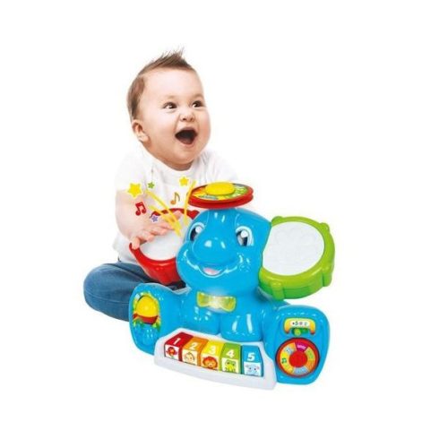 Clementoni Alberto a zenélő elefánt játékszett 10-36 hó