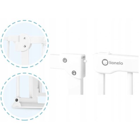 Lionelo Truus Slim biztonsági rács 75-105 cm - fehér