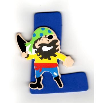 Fa betű L - kék kalóz