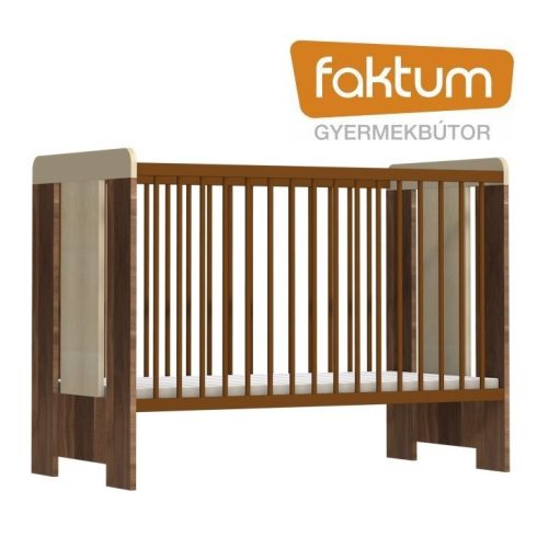 Faktum Makaó  60*120-as babaágy - szilva/juhar