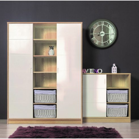 Faktum Alda Classic komód - Coimbra / magasfényű  fehér 