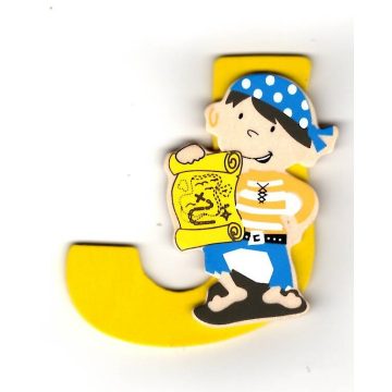 Fa betű J - sárga kalóz