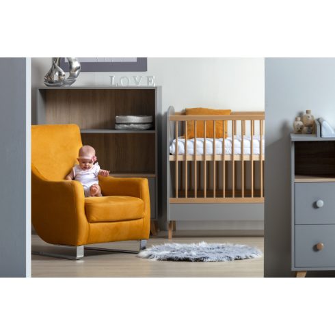 Faktum Colette Szürke széles nyitott tároló - Arctic szürke/Sonoma tölgy 