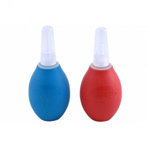 Canpol kézi orrszívó puha és szilárd fejjel - kék