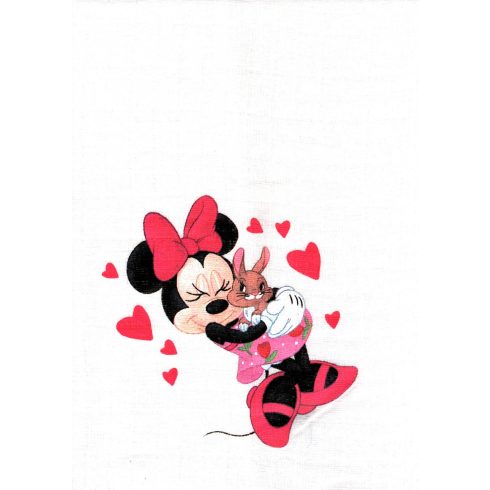 Disney 1db-os textil pelenka - Minnie és nyuszi